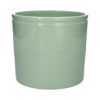 Lex Gloss Mint Rim Pot - Ceramic Plant Pot