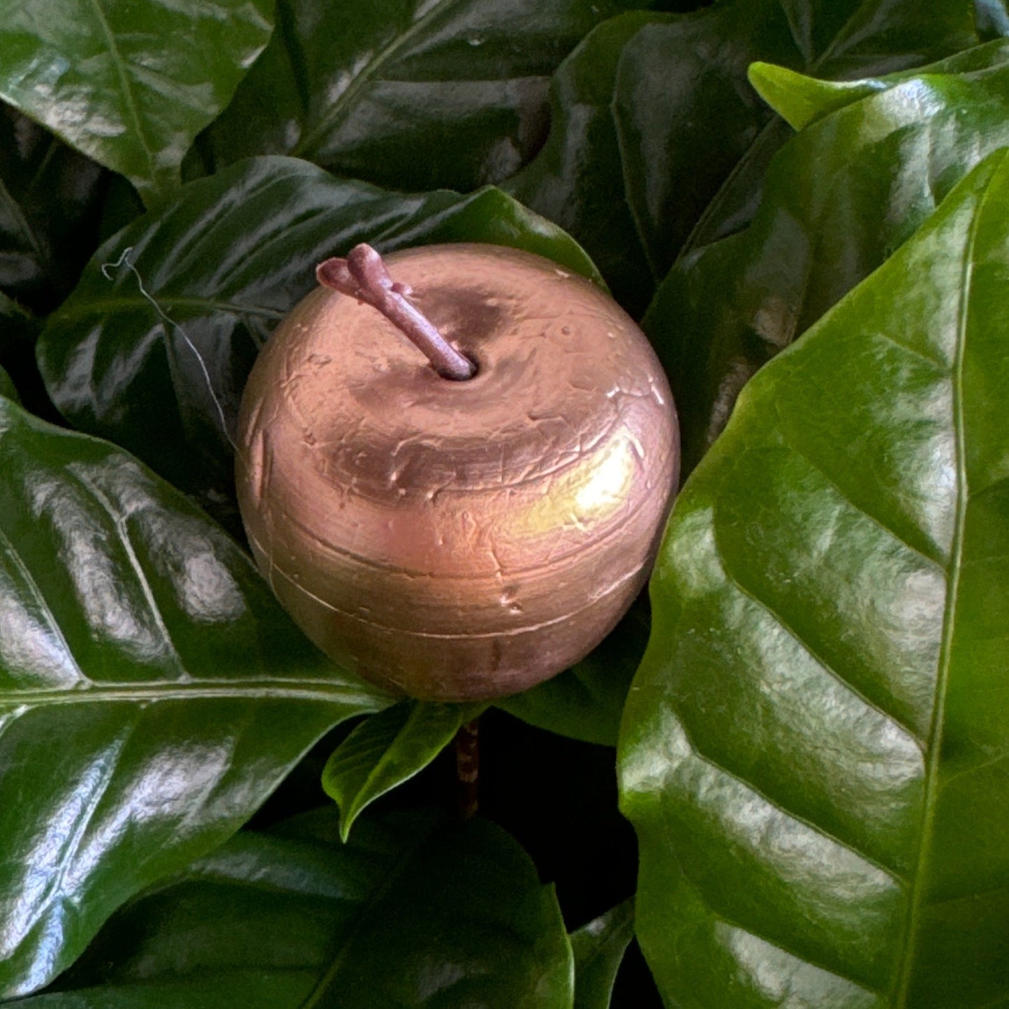 Gold Apple Pick | Decorative Plant Pot Accessory