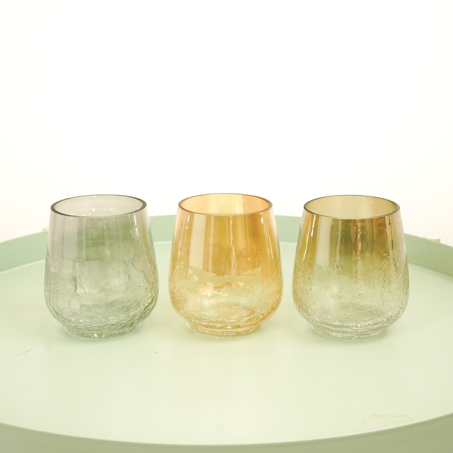 Crackle Votive | Set Of Three