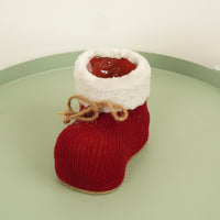 Santa Bootie Pot Holder - Ceramic Plant Pot