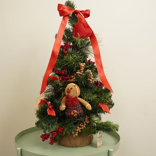 Gingerbread Themed Mini Faux Christmas Tree | Christmas