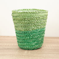 Woven Pot | Green - Wicker Plant Pot