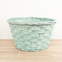 Green Bamboo Plant Basket - 