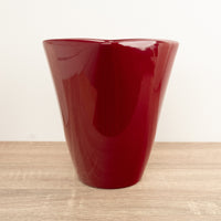 Cranberry Squared Pot - Ceramic Plant Pot