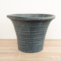 Trumpet Pot | Blue - Ceramic Plant Pot