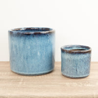 Javea Pot | Glazed Blue - Ceramic Plant Pot