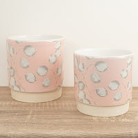 Blush Honesty Plant Pot - Ceramic Plant Pot