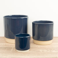 Eno Blue Planter - Ceramic Plant Pot