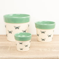 Butterfly Plant Pot - Ceramic Plant Pot