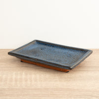 Bonsai Ceramic Pot Saucer | Blue - Ceramic Plant Pot