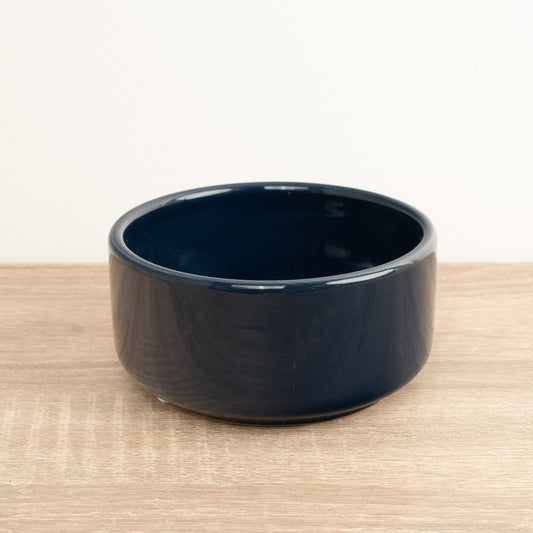 Lucky Bamboo Ceramic Bowl | Navy Blue | Pots & Planters