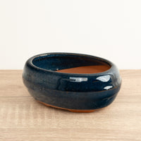 Bonsai Ceramic Oval Pot | Blue - Ceramic Plant Pot