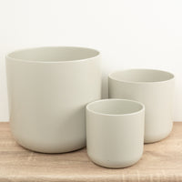 Lisbon Light Grey Pot - Ceramic Plant Pot