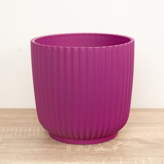 Lecco Velvet Plum Plant Pot | Pots & Planters