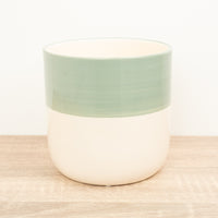 Metia Pot | Minimal Green - Ceramic Plant Pot