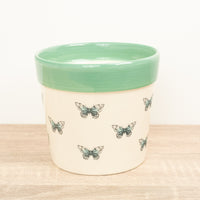 Butterfly Pot | Mint Green - Ceramic Plant Pot