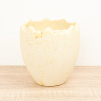 Crackled Egg Pot | Cream - Ceramic Plant Pot