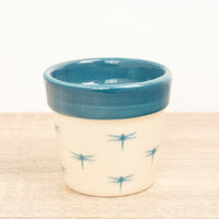 Dragonfly Pot | Ocean Blue - Ceramic Plant Pot