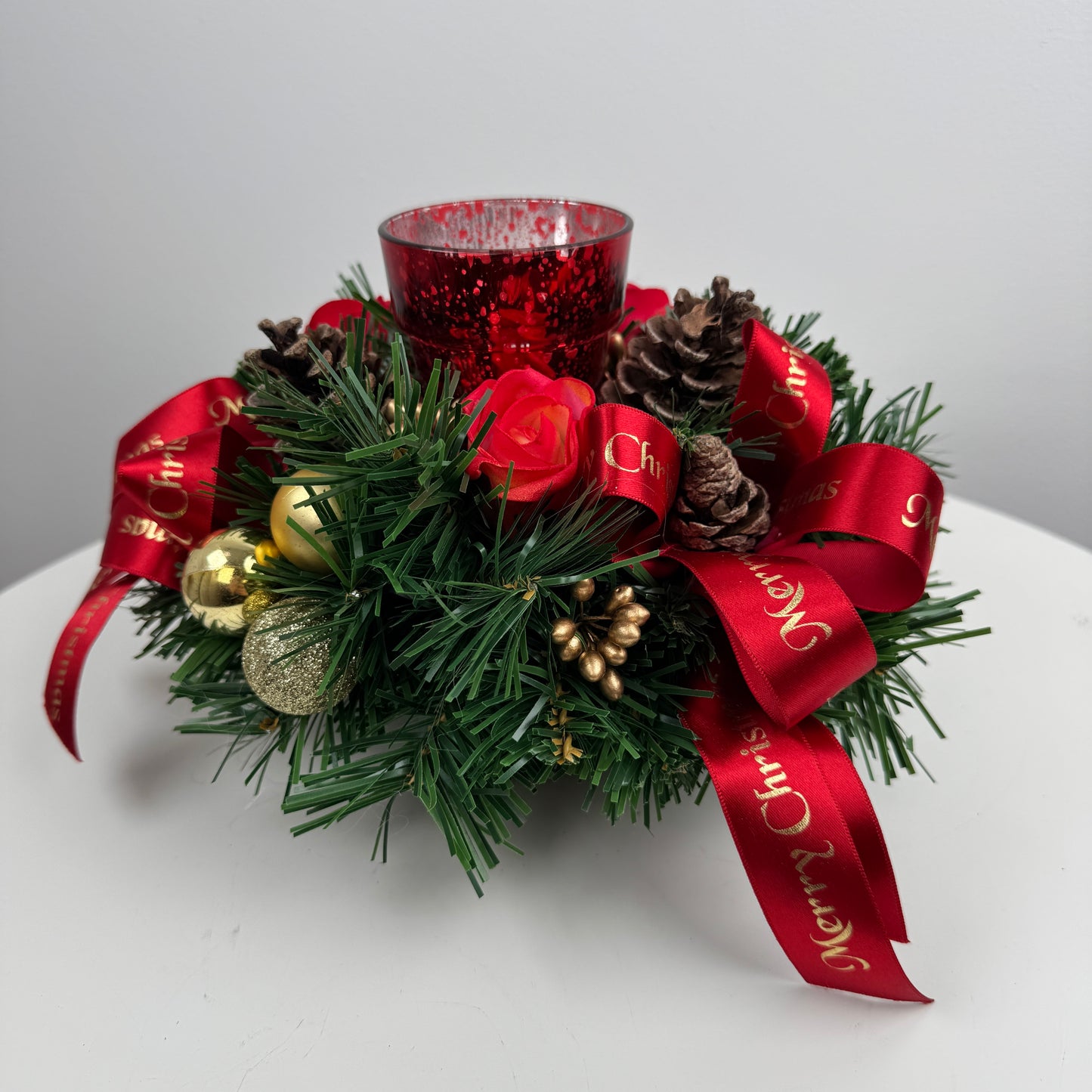 Everlasting Gift | Merry Christmas Candle Arrangment