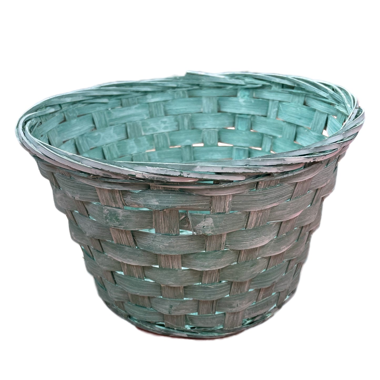 Green Bamboo Plant Basket