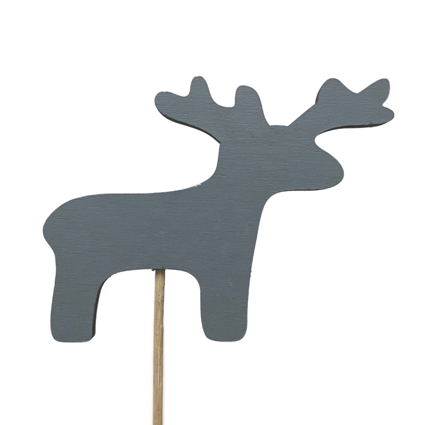 Grey Reindeer | Decorative Plant Pot Accessory