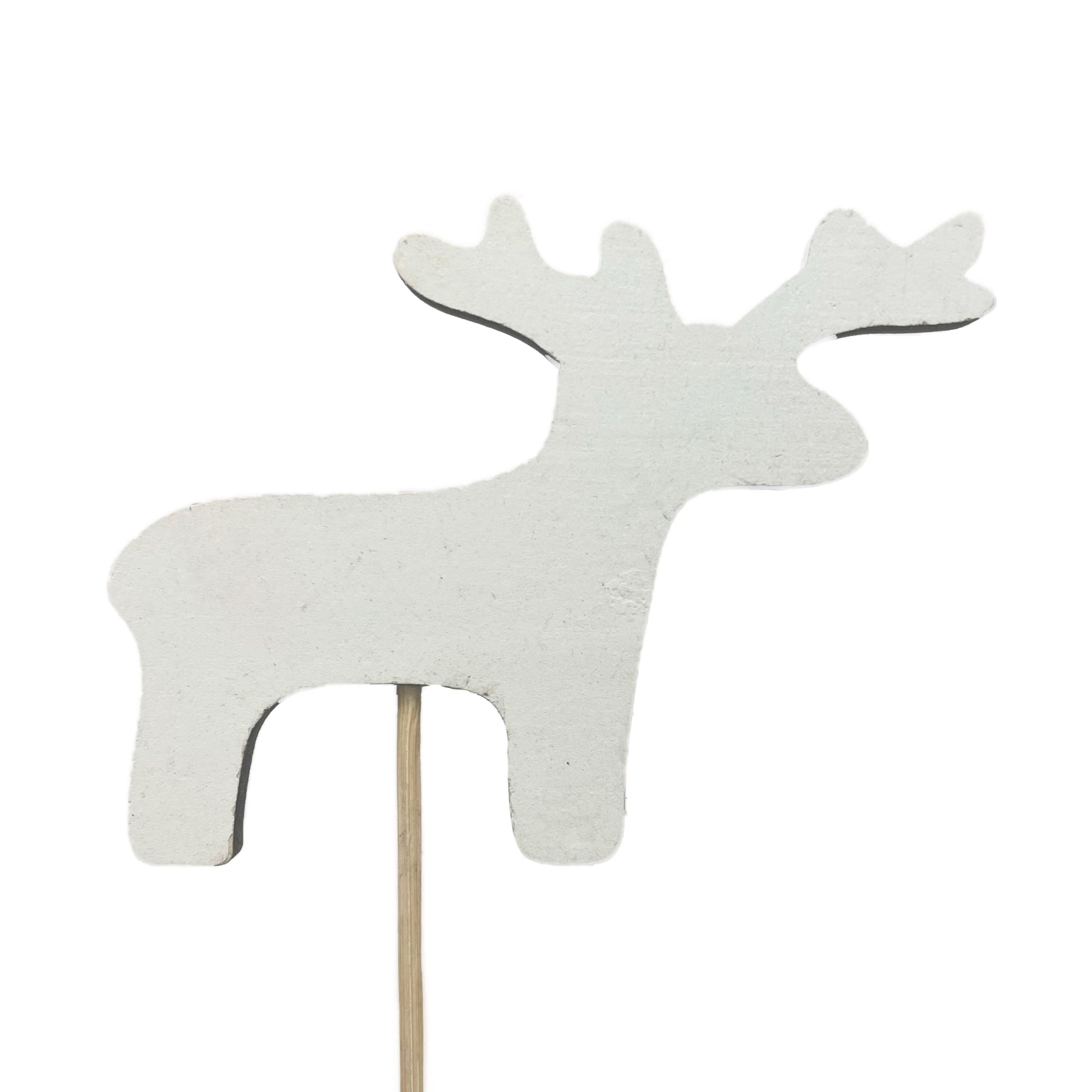 White Reindeer | Decorative Plant Pot Accessory