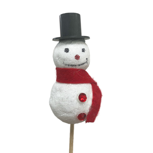 Top Hat Snowman | Decorative Plant Pot Accessory | 