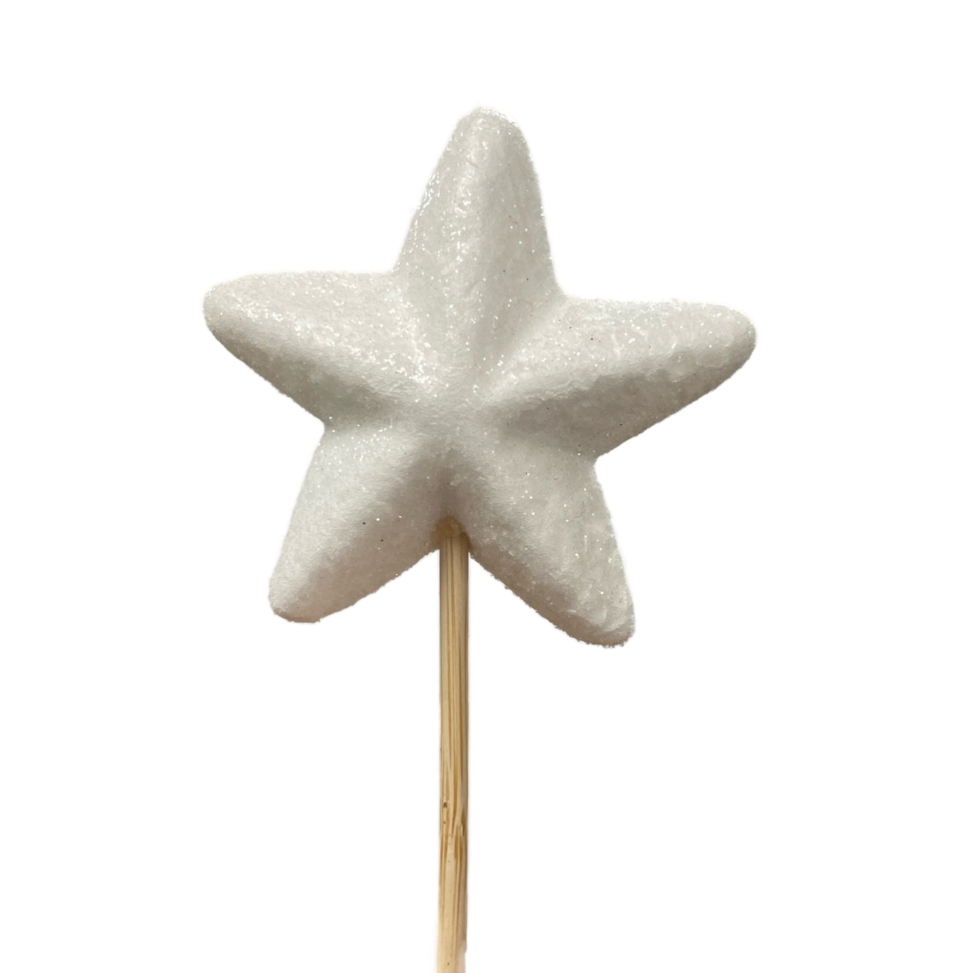 White Styro Star | Decorative Plant Pot Accessory